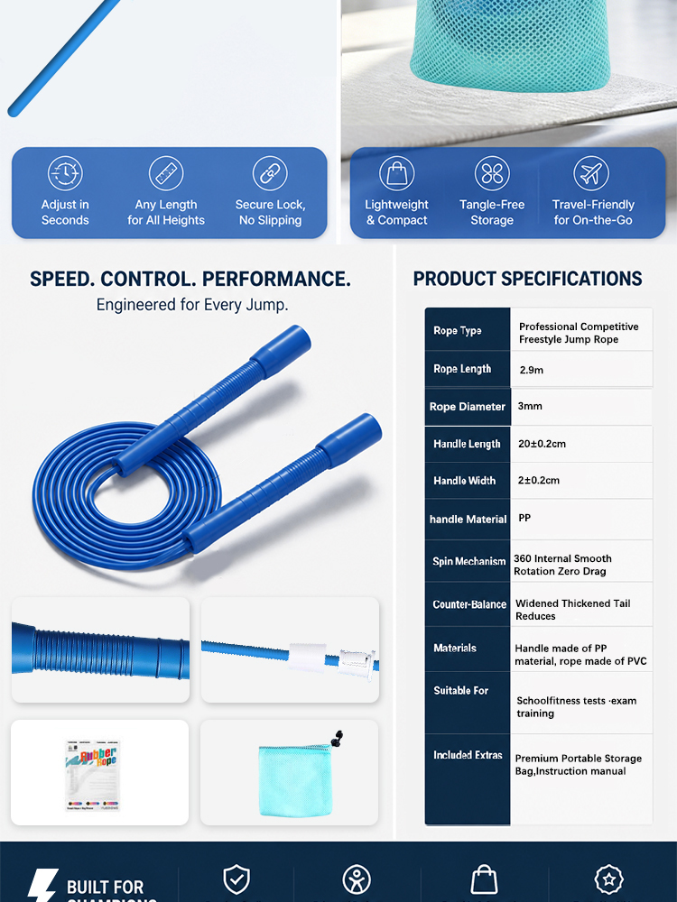 YUEDONG Speed Jump Rope Adjust - Speed Skipping Rope ulasan dan harga
