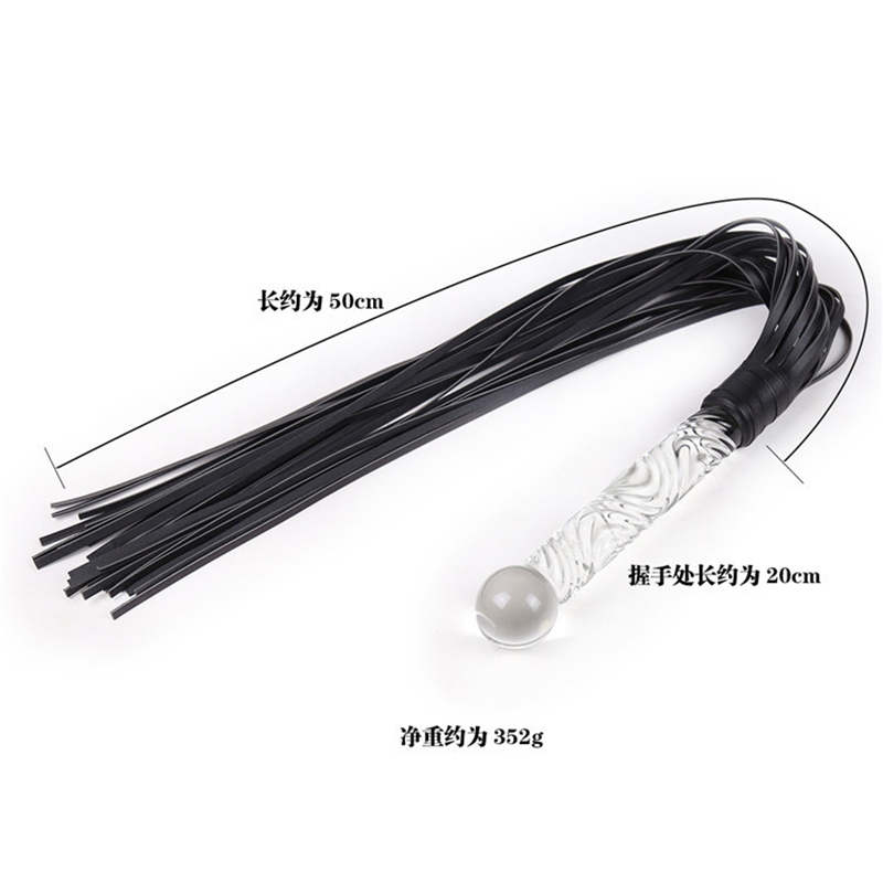 70cm Glass Handle Black Leathe - Riding Crop Dressage ulasan dan harga
