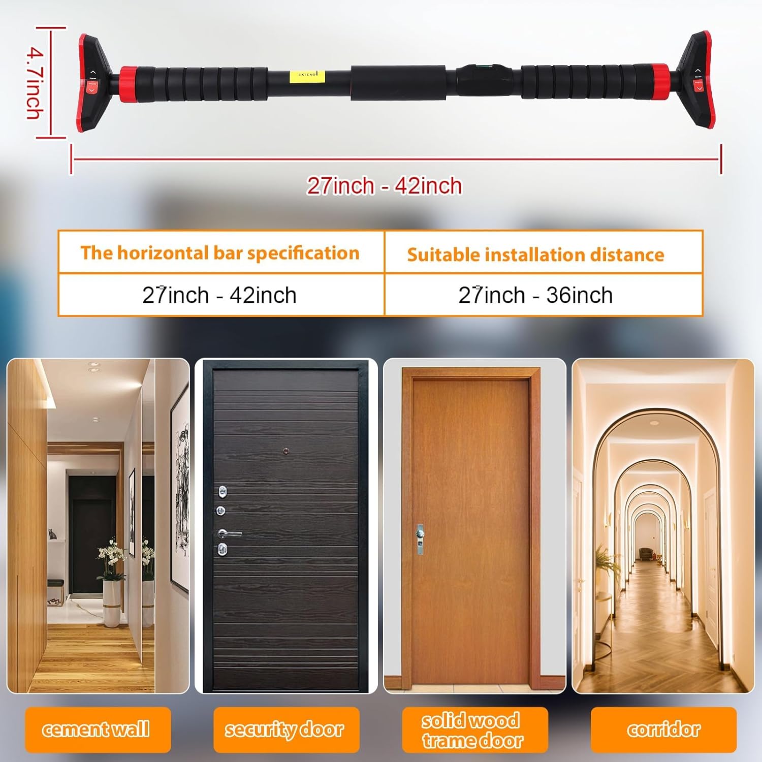 Pull-Up Bar,Chin Up Bar for Do - Gymnastic Bar Home ulasan dan harga